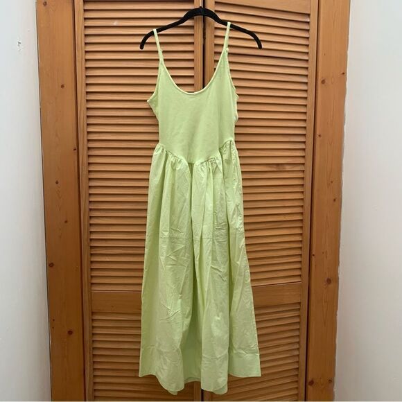 NWOT Free People Neon Yellow Maxi Size Small - Picture 1 of 9